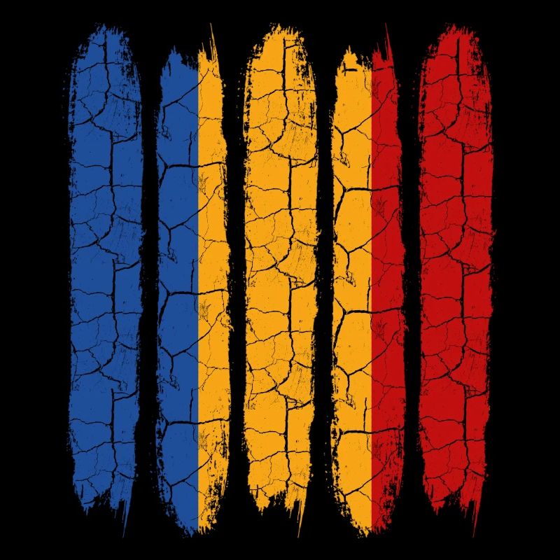Trendy Tschad Modern Nationalfarben Geschenkidee