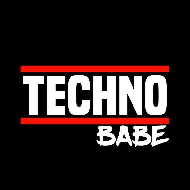 Techno Techno Babe Rave Raver Techno Festival