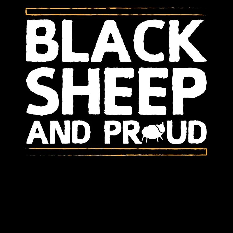 Proud black sheep