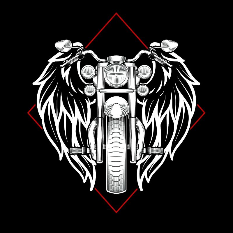 Flügel Vintage cool Biker Geschenk