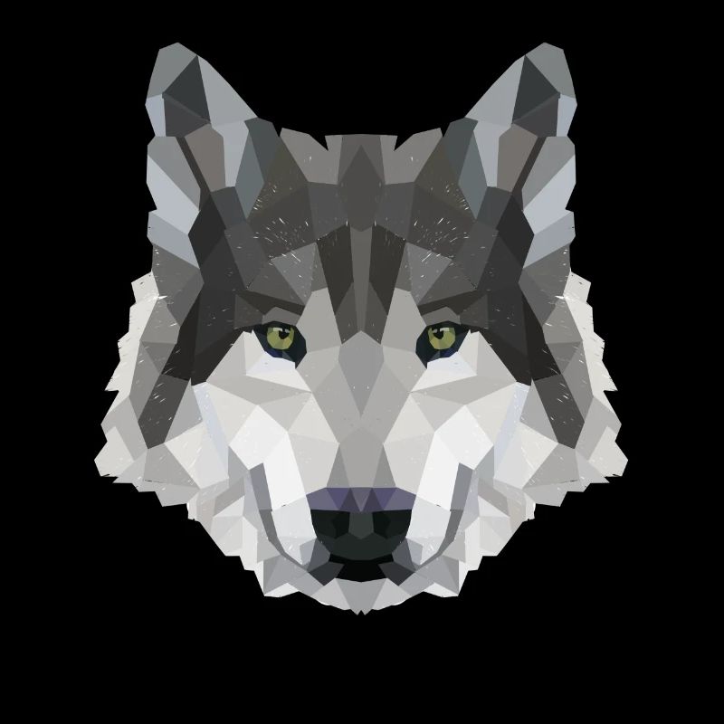 POLYGON WOLF WOLVES HUSKY PACK DOG PACK PACK
