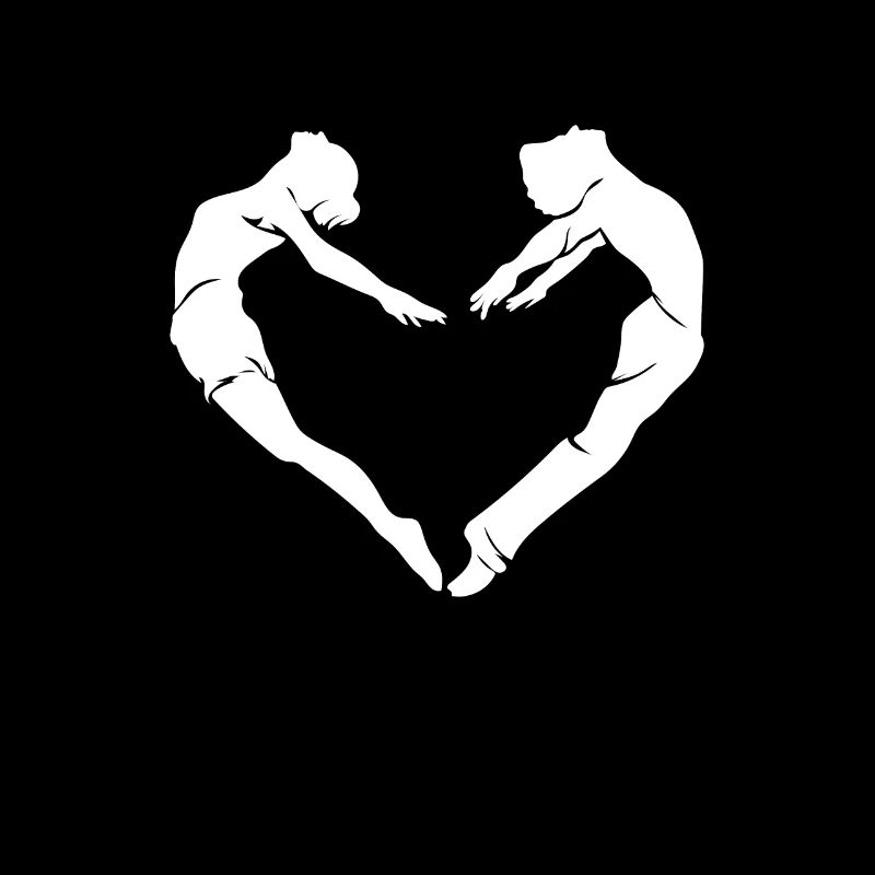 Danse coeur cool idée de cadeau professeur de danse couple