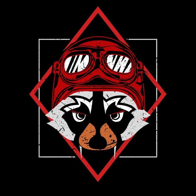 Fahrer cool Waschbär Geschenk