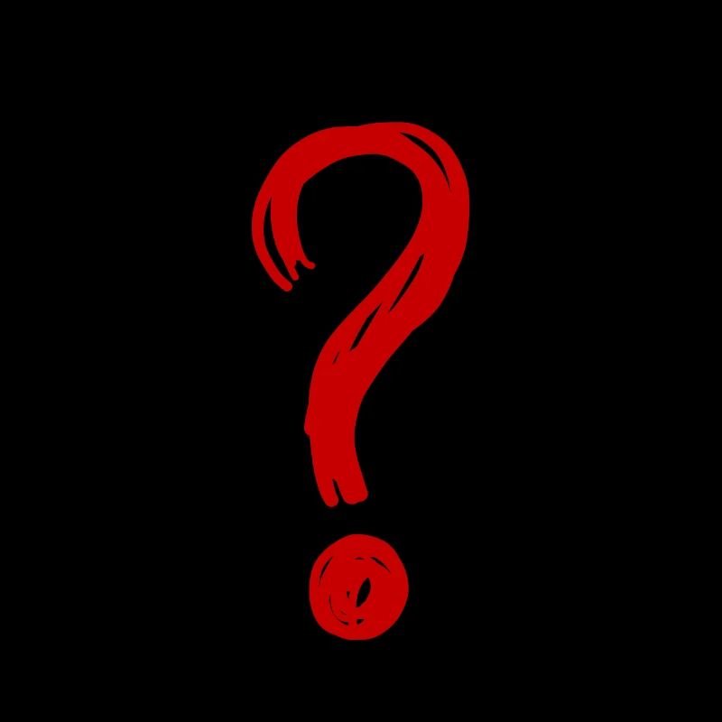 Point d'interrogation rouge cadeau cadeau