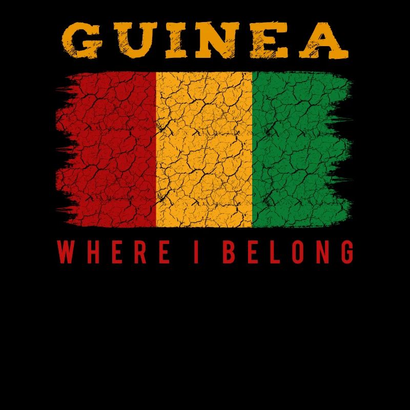 Guinea Where I Belong Cool Statement Geschenkidee