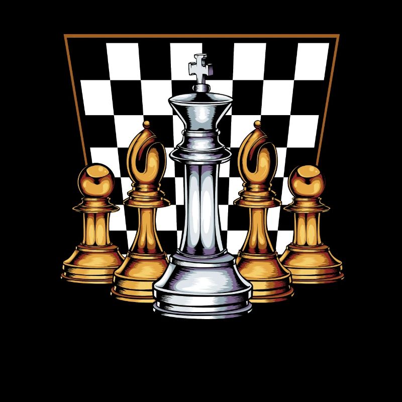 King Lady Runner Tower Springer Bauer Chessboard