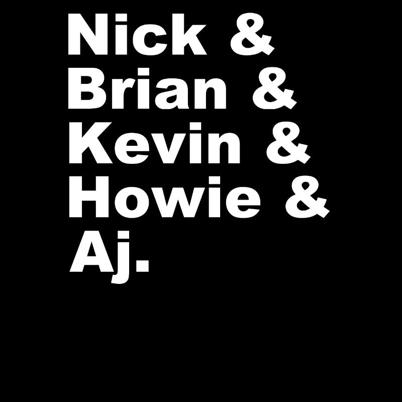 Backstreet - Mon coeur - Nick, Brian, Aj