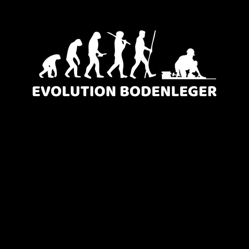 Evolution Bodenleger lustiges Geschenk