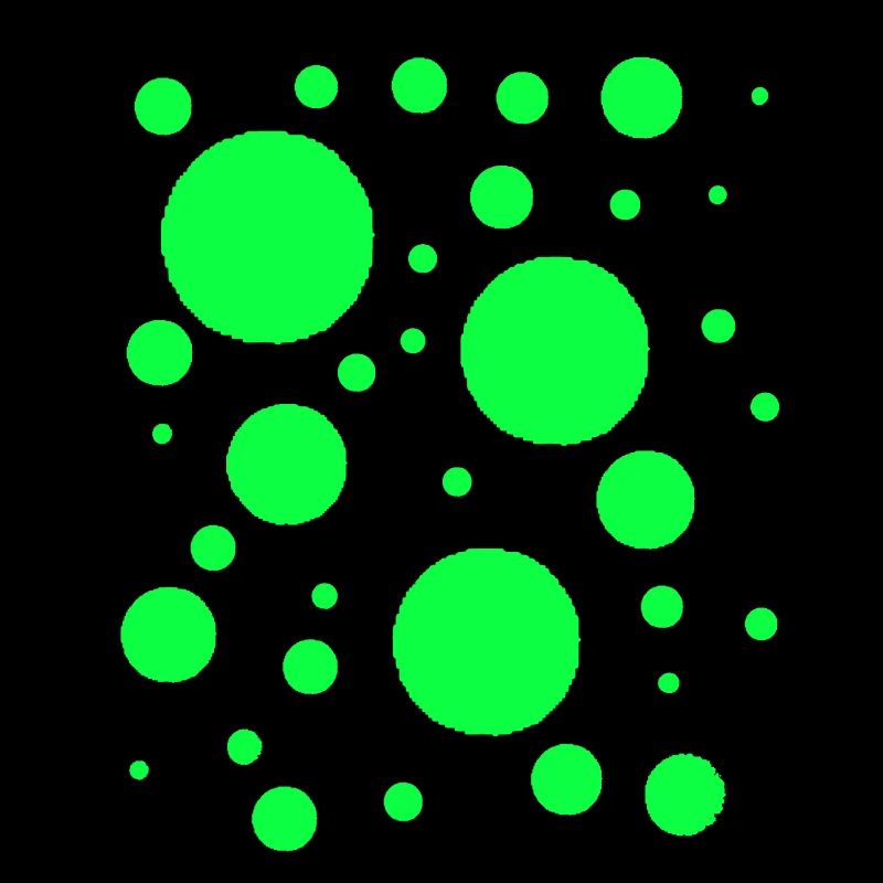 Néon Points Verts