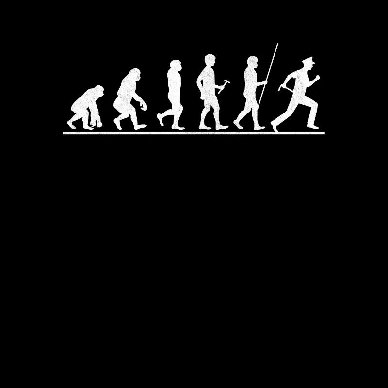 Polizist Evolution Polizei Polizeibeamte Geschenk