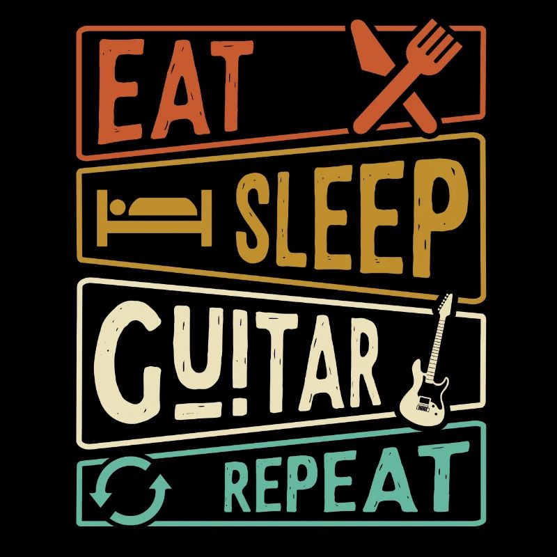 Eat Sleep Guitar Repeat Guitarist