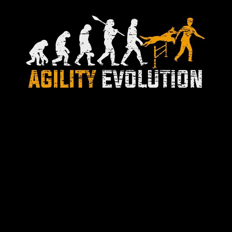 Agility Hund Sport Evolution Geschenk