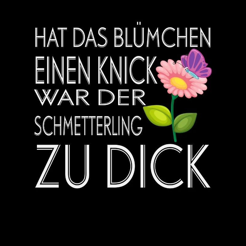 Hat Blümschen Einen Knick Schmetterling Zu Dick
