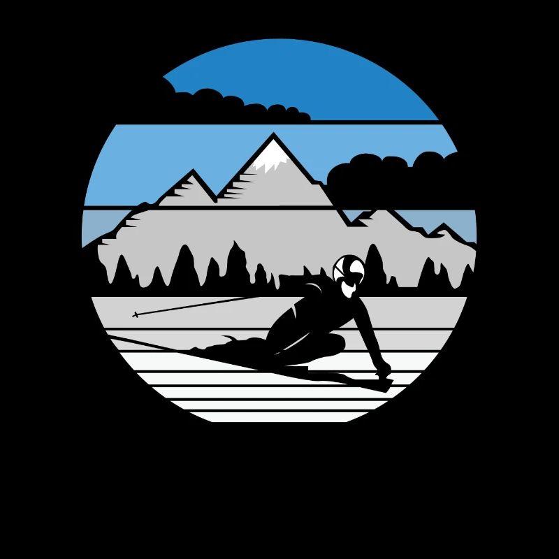 Alpine skiing Winter mountains skiing
