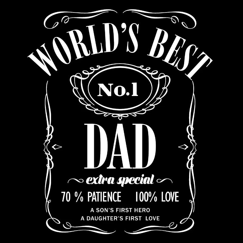 World's Best No.1 Dad - Father's Day