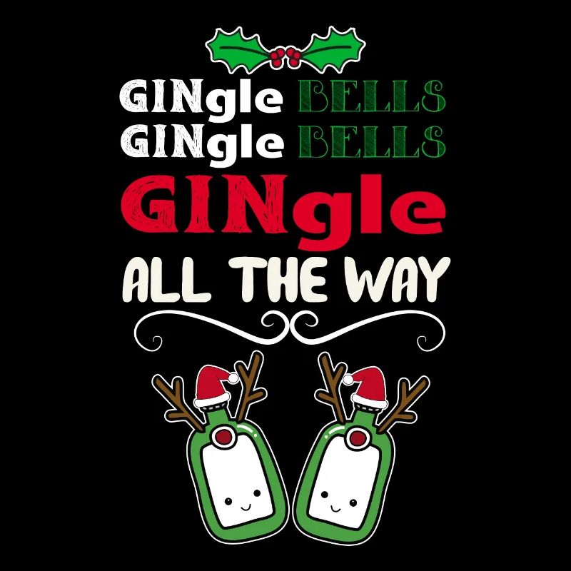 Gingle Bells Weihnachten mit Gin Geschenk