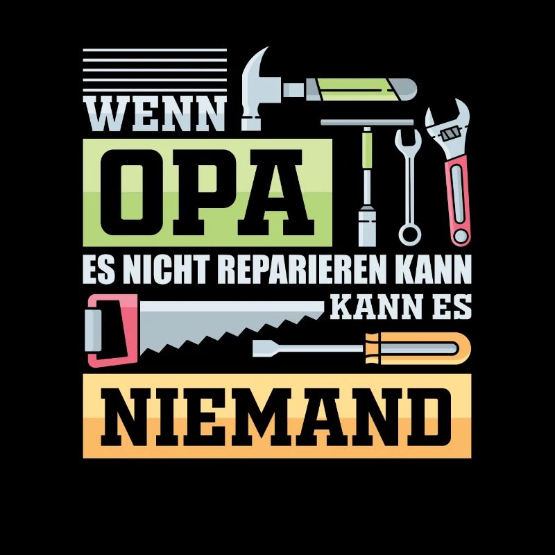 Opa Handwerker König Geschenk