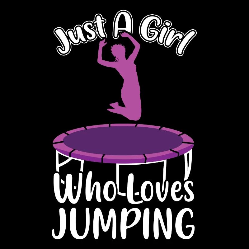 Ein Mädchen das Trampolin springen liebt