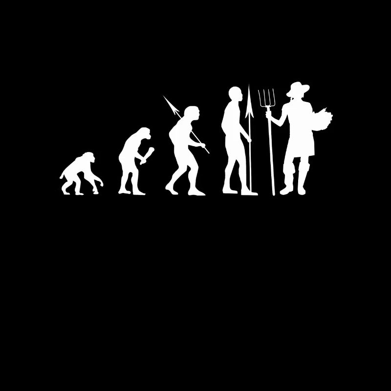 Gartenarbeit Evolution Gärtner Geschenk