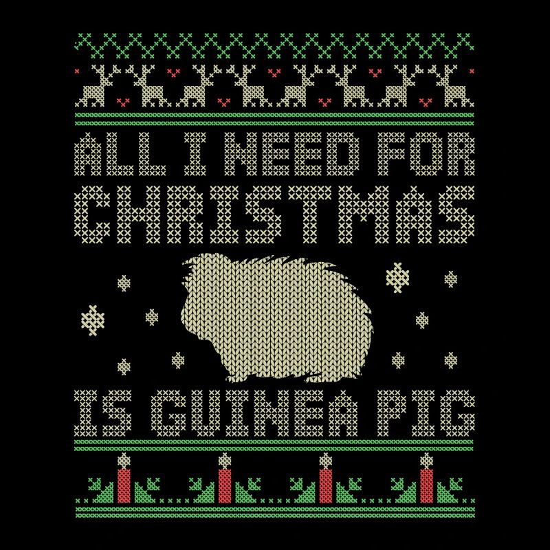 Cadeau motif noel cochon d'Inde