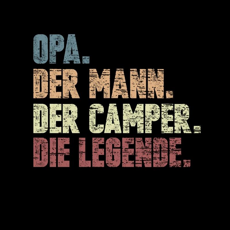 Opa Camper Wohnmobil Zelten Geschenk