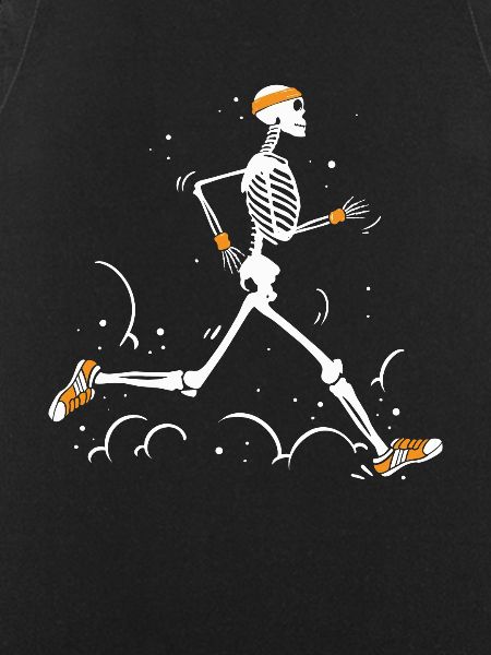 Skeleton runner headband
