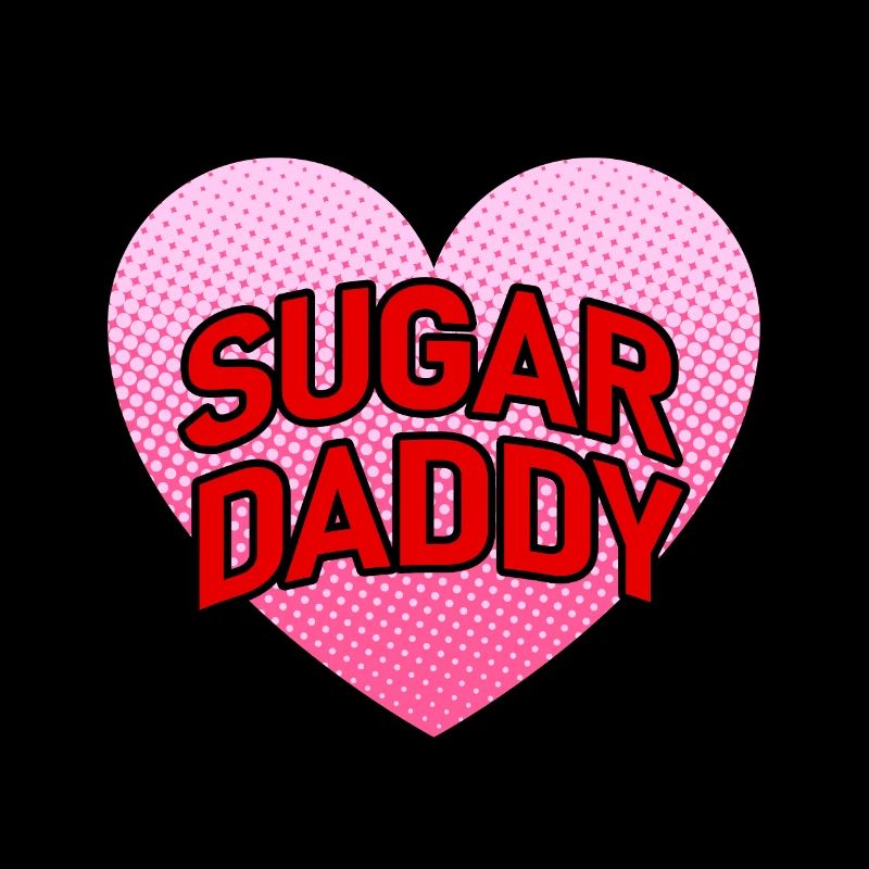 Sugar Daddy mit rosa Herz | Sprüche T-Shirt