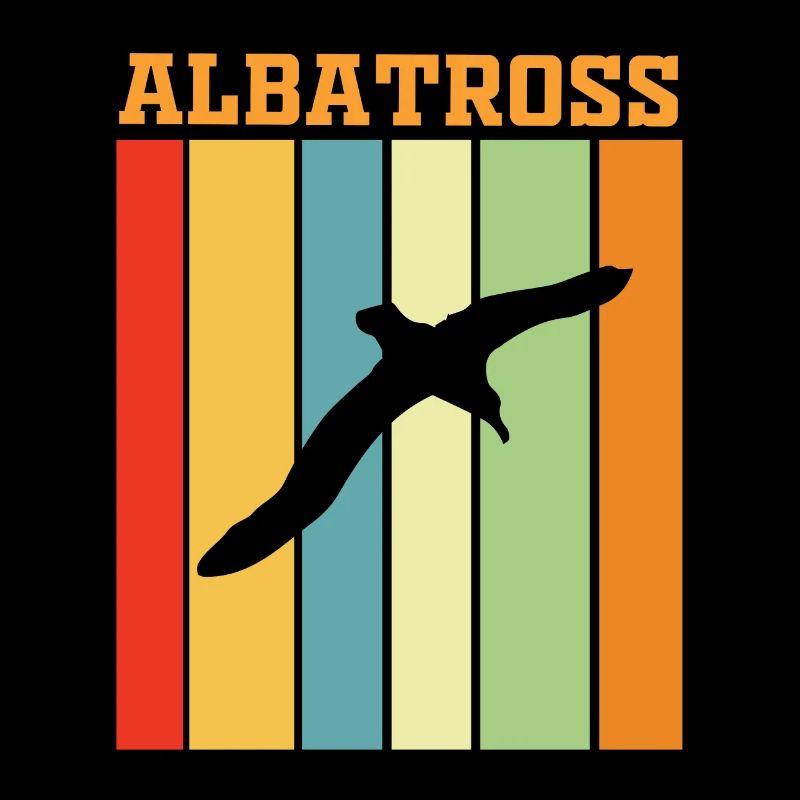 Albatros rétro jeu de couleurs