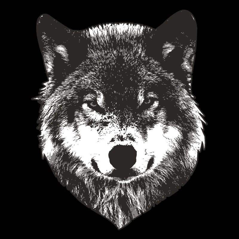 Visage de loup