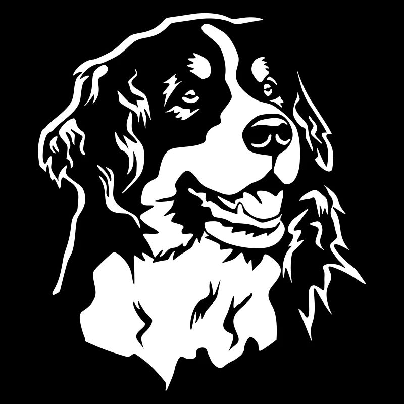 Tête de bouvier bernois "Black Edition"