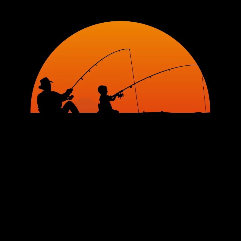 Padre e figlio pescatori