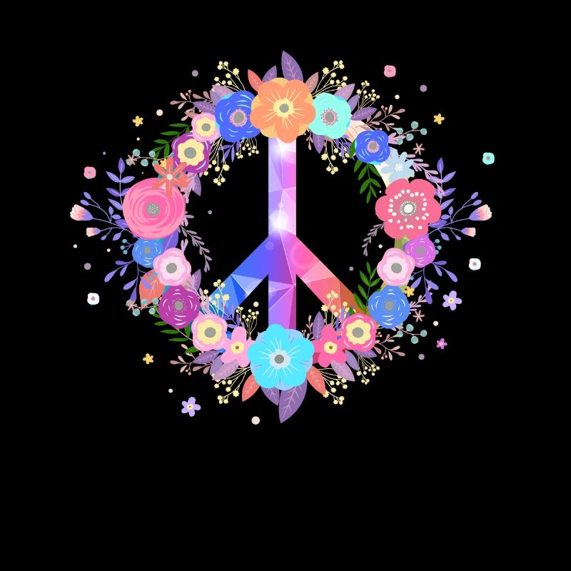 Peacezeichen Liebe Blumen