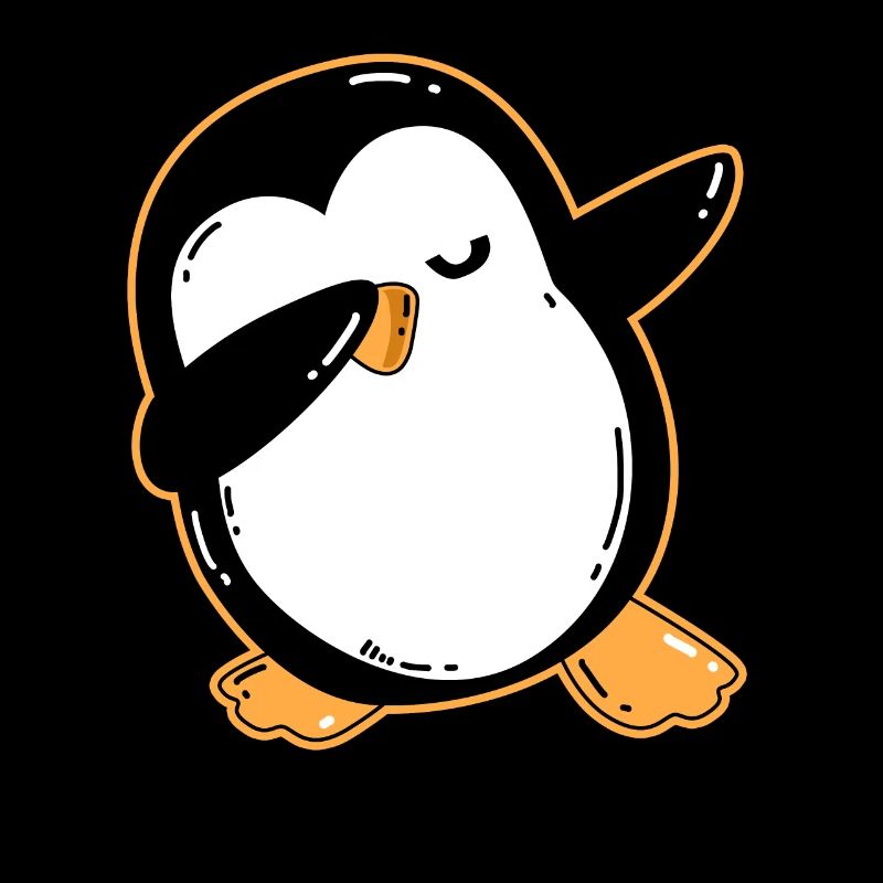 Dabbing penguin