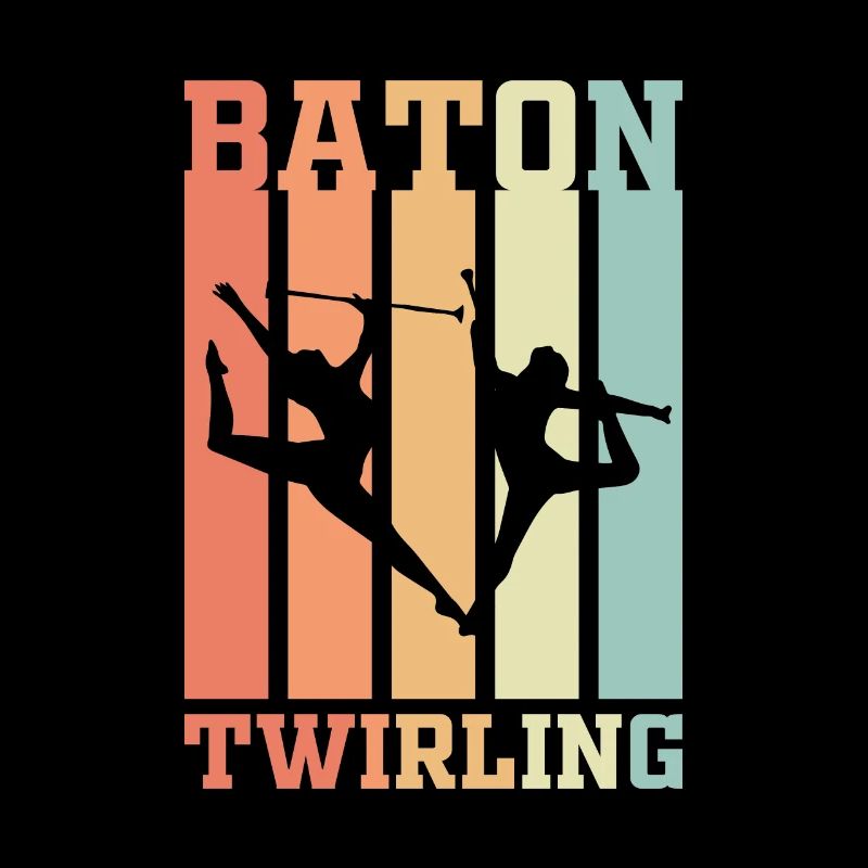 Baton Twirling Retro Geschenk
