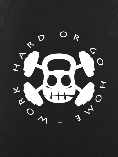 Dumbbell Skull Strength Motif