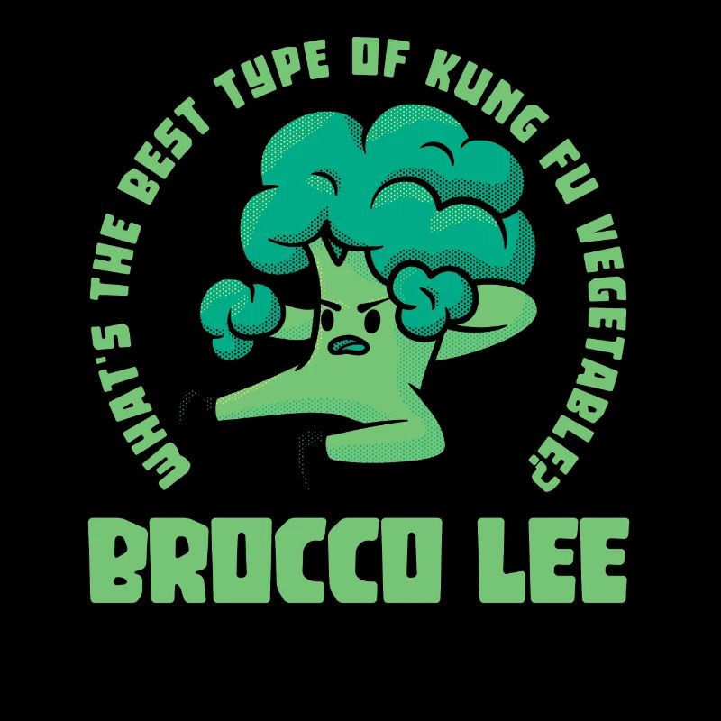 Broccoli pun Kung Fu Brocco Lee