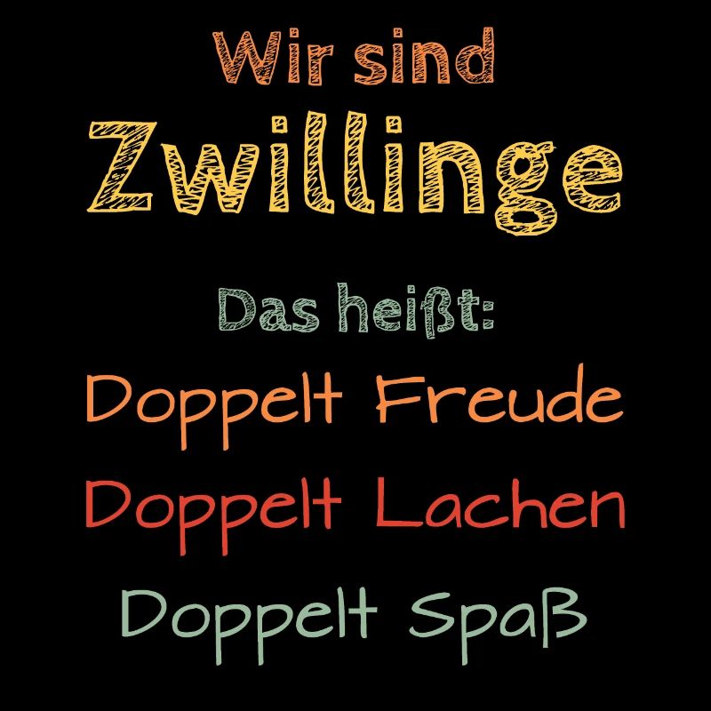 Zwillinge Geschenk Mädchen Jungen Kinder