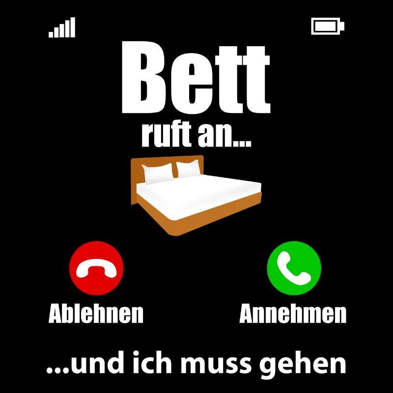 Bett Ruft An Lustiger Spruch Schlafen Geschenk