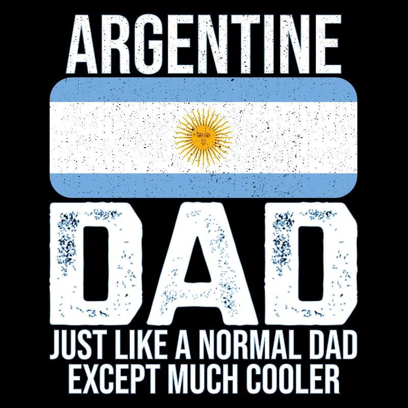 Tee-shirt drapeau argentin père argentin
