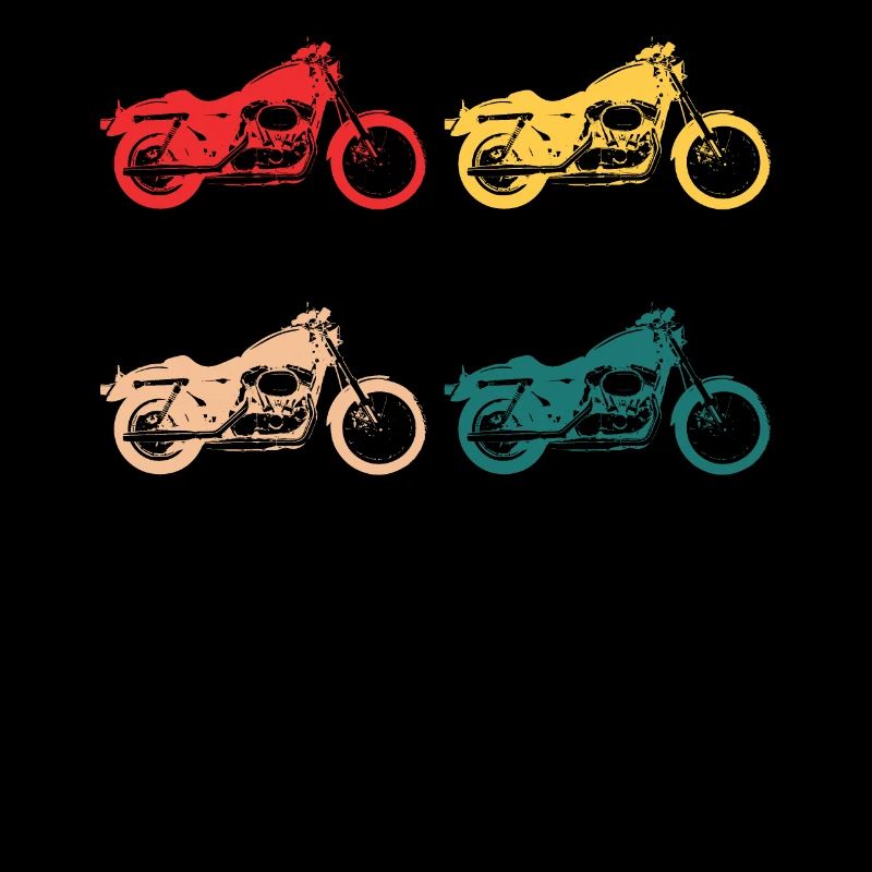 Retro motorcycle biker gift chopper rider