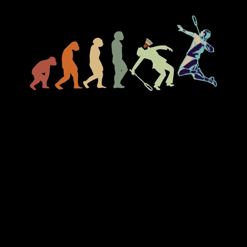 EVOLUTION badminton shuttlecock player vintage