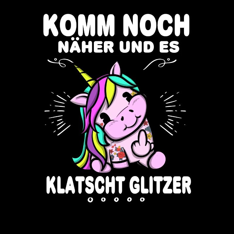 Einhorn Glitzer Aggressiv