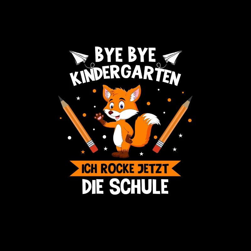 Bye Bye Kindergarten Einschulung Fuchs Geschenk