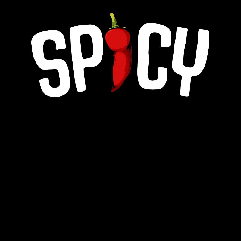 Lettrage de piment épicé Piment fort