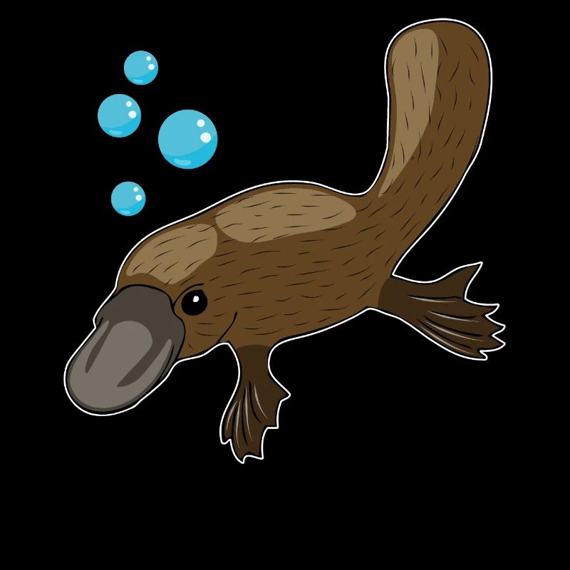 Platypus funny mammals gift idea
