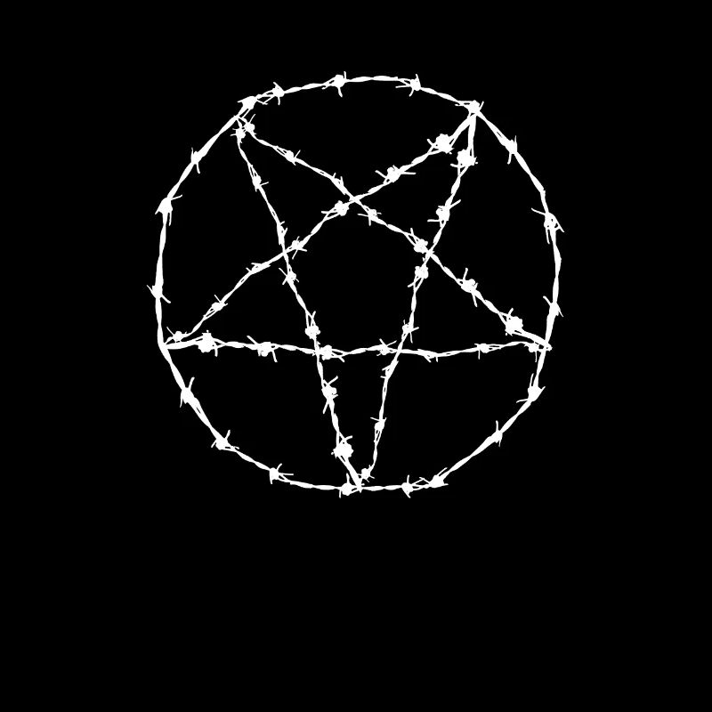 Pentagram barbed wire gift idea