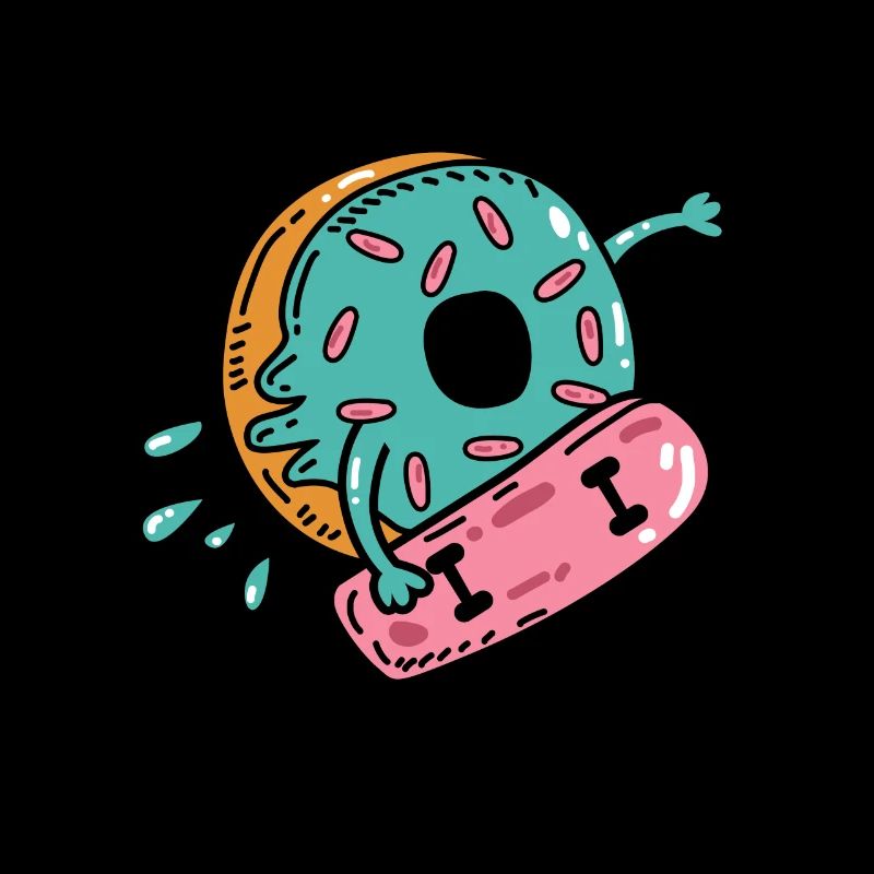 Donut skateboard skateboarding