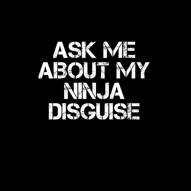 Cadeau drôle de ninja Interrogez-moi sur mon ninja