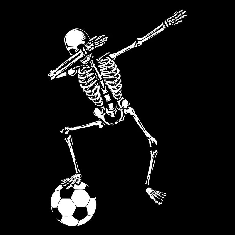 Soccer player skeleton dab dabbing gift