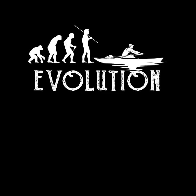Rudern Evolution Geschenk Ruderer Mann